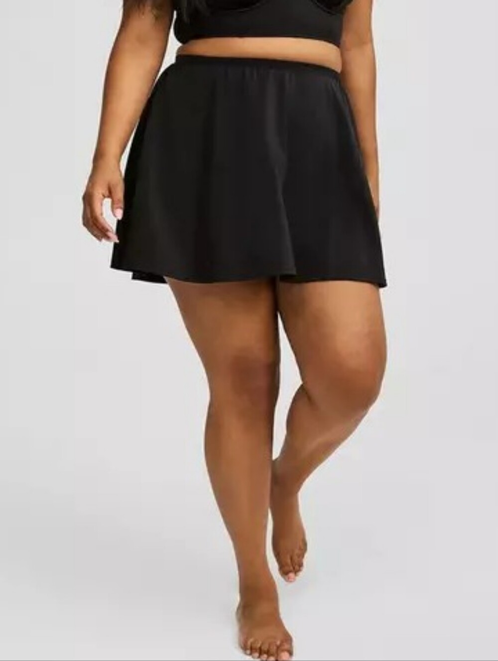 🚨NEW TORRID Swim Skirt With Pocket Shorts In Black Beach Vacation Plus Size 5X